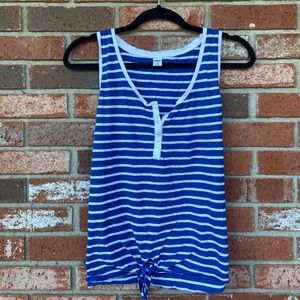 Blue Striped Tank Top